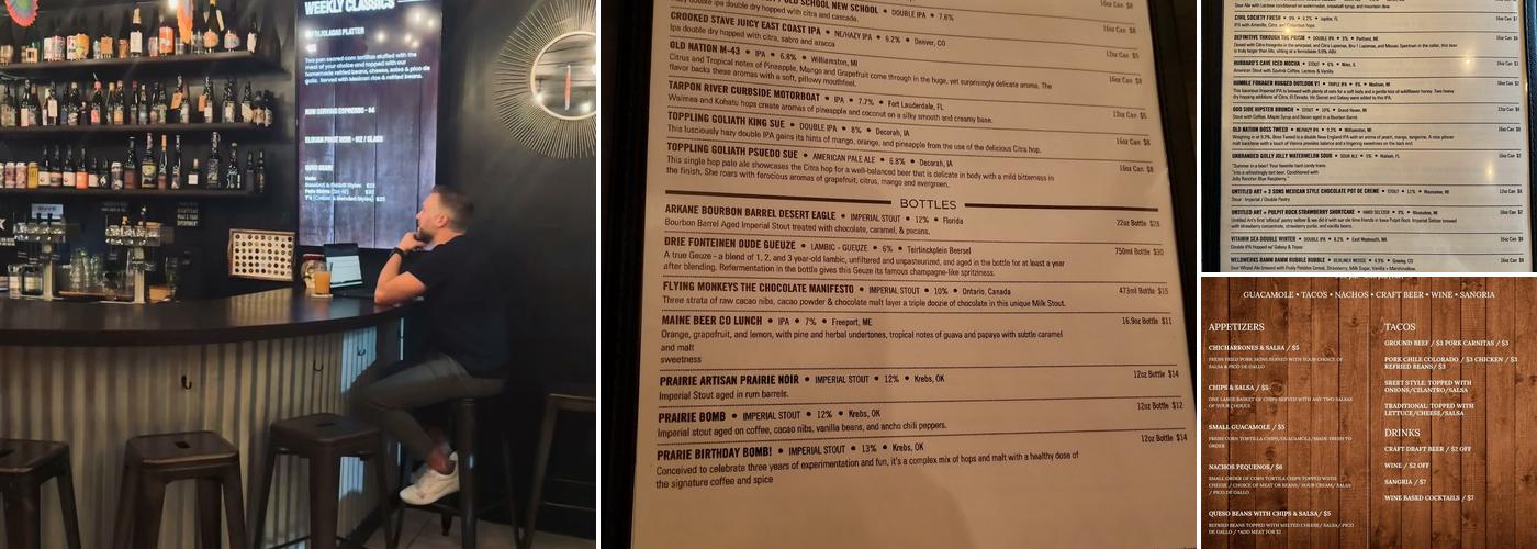 Quvo Tacos & Craft Beer Menu