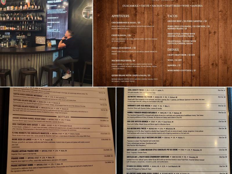 Quvo Tacos & Craft Beer Menu