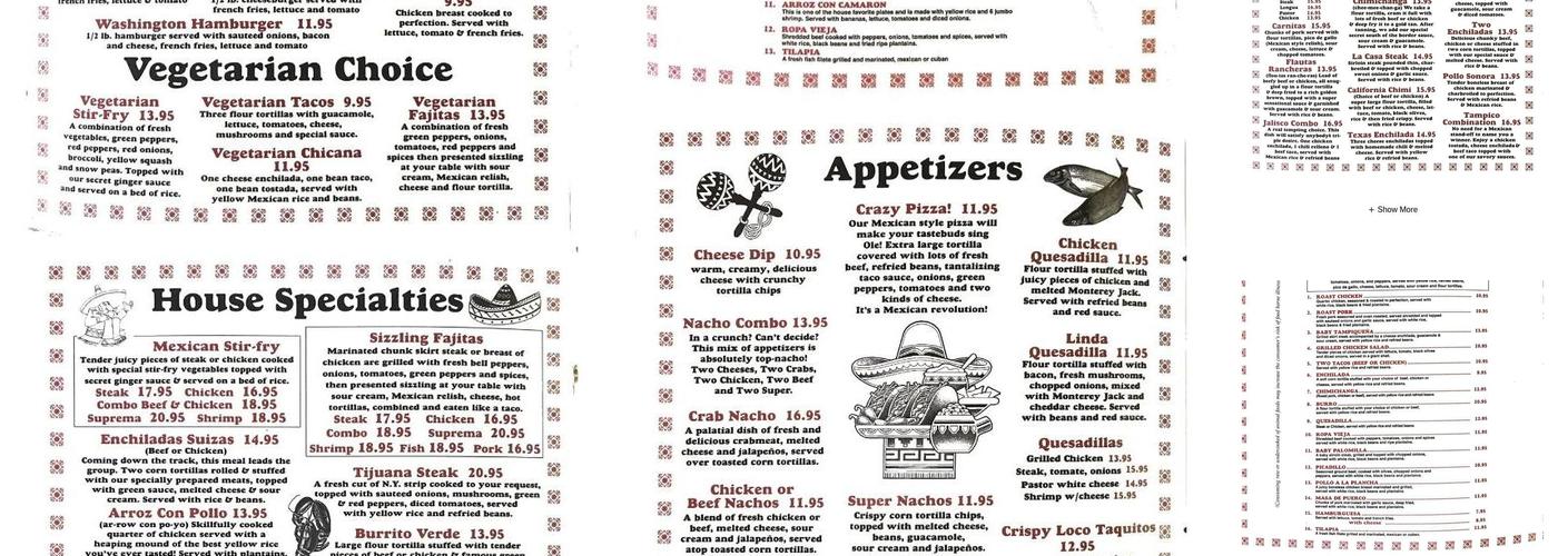 El Paso 2 Menu