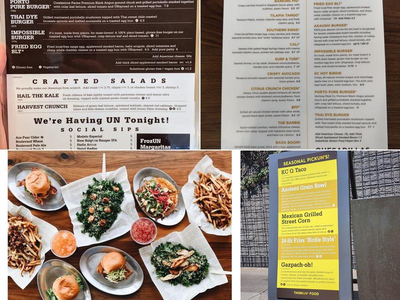Unforked Menu