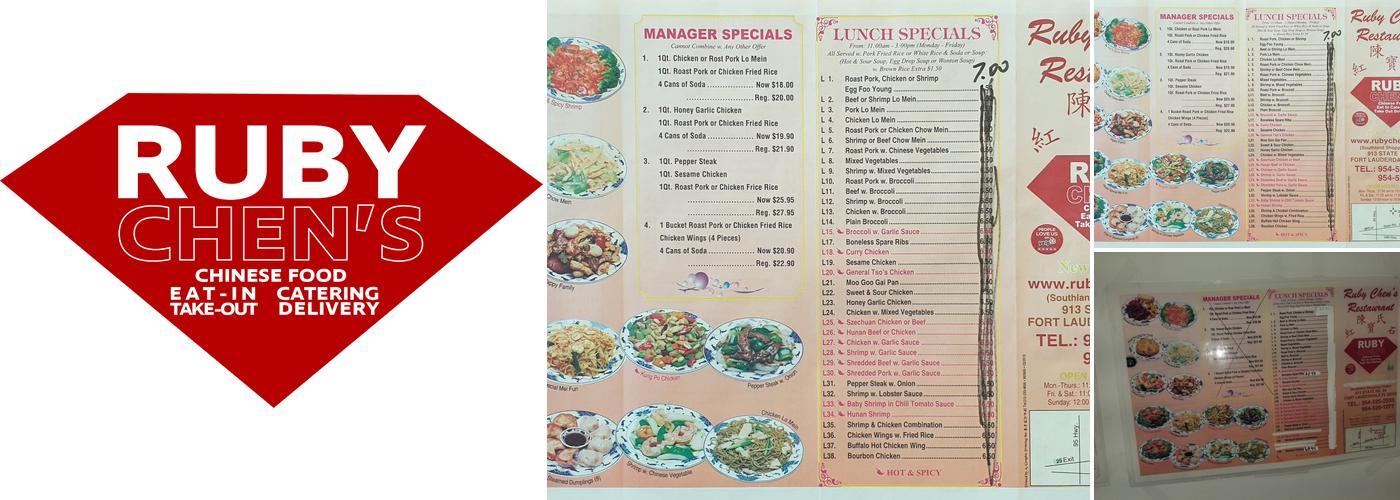 Ruby Chen's Menu
