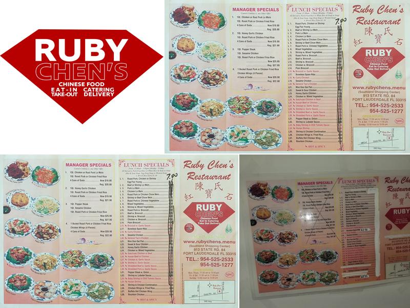 Ruby Chen's Menu