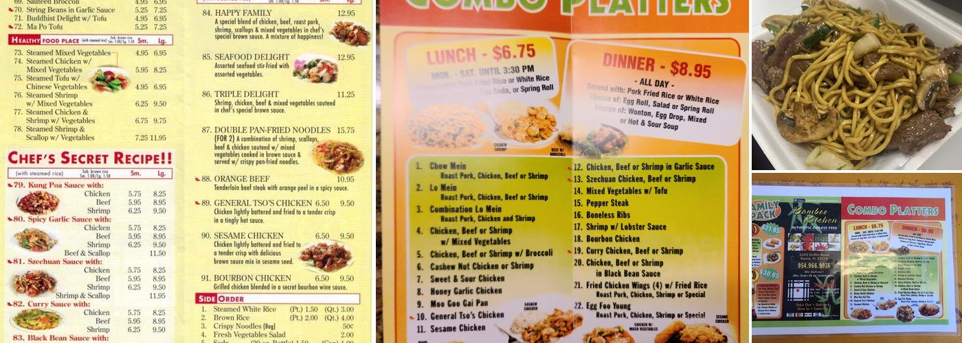 Bamboo Kitchen Menu