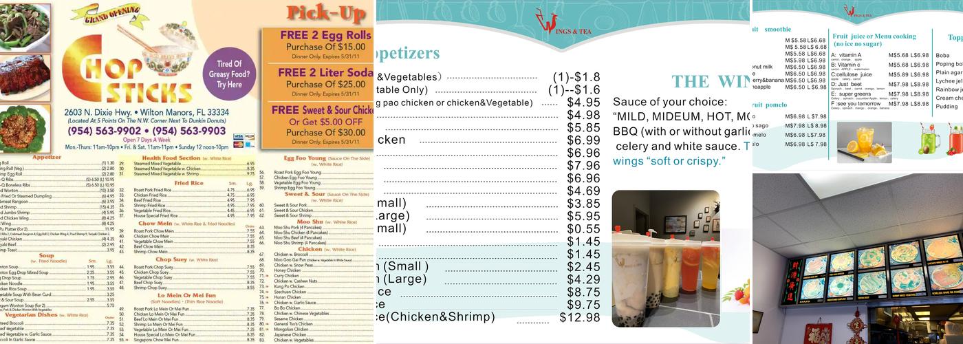 92 Chicken Wilton Manors Menu