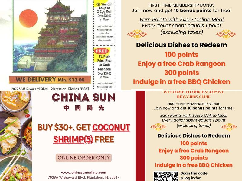 China Sun Menu