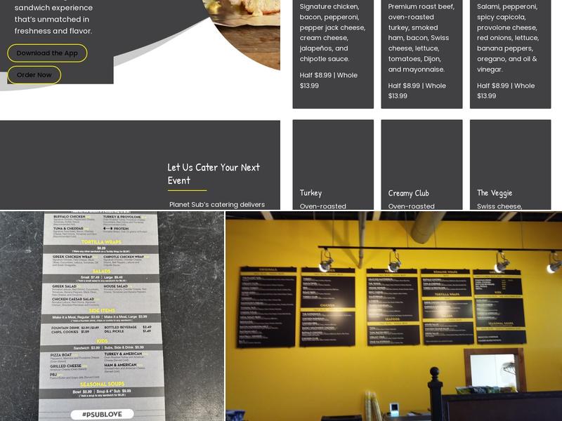 Planet Sub Menu