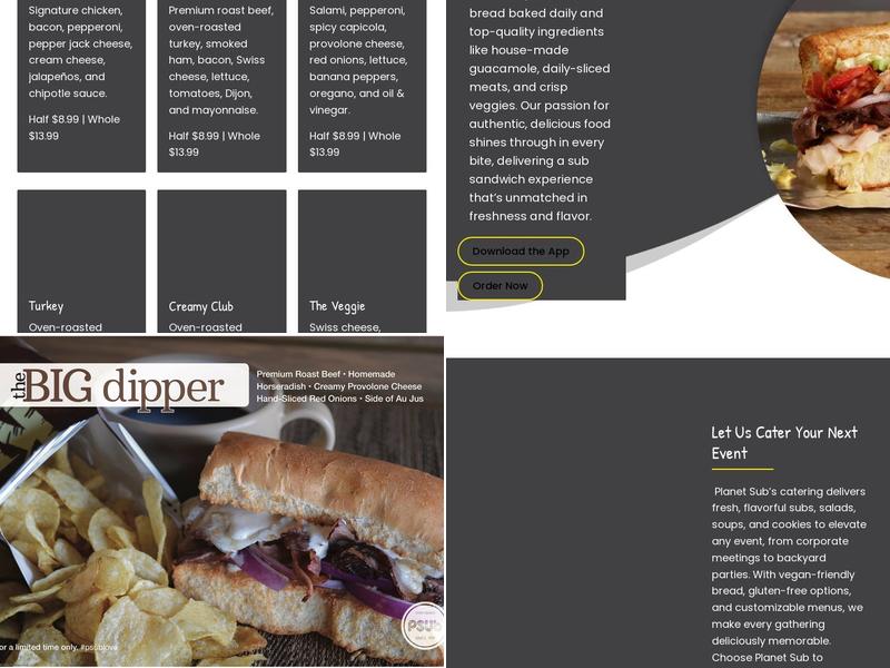 Planet Sub Menu