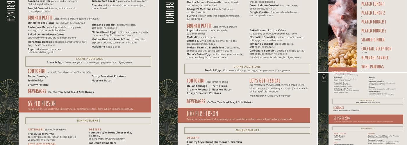 Timpano Las Olas Menu