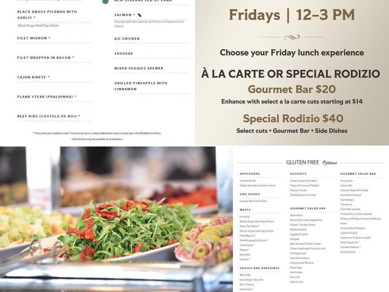 Chima Steakhouse Menu