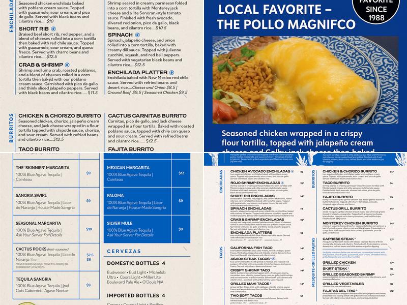 Cactus Grill Menu