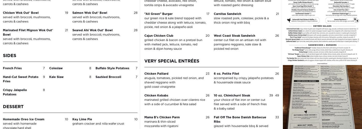 Doc B's Restaurant Menu