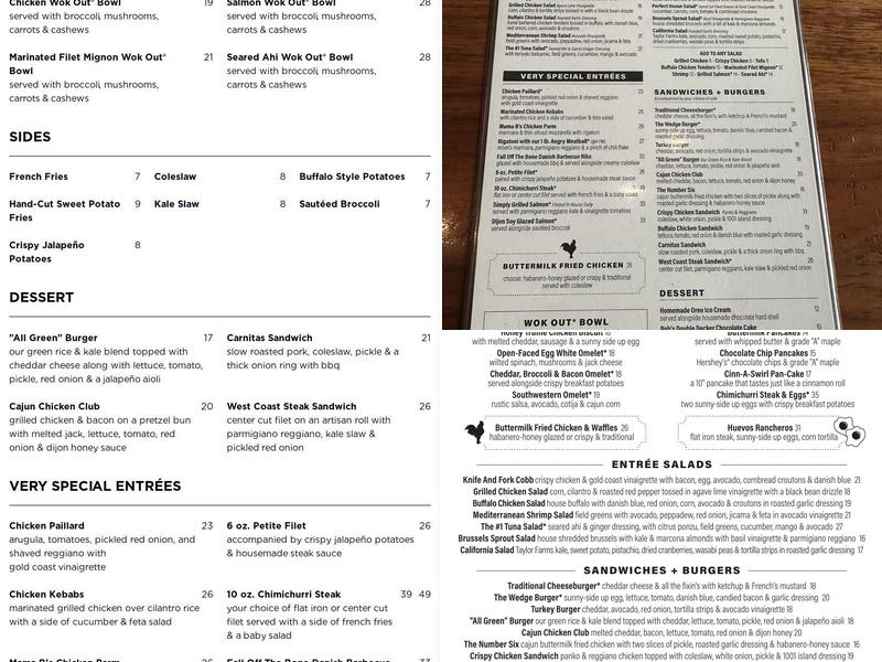 Doc B's Restaurant Menu