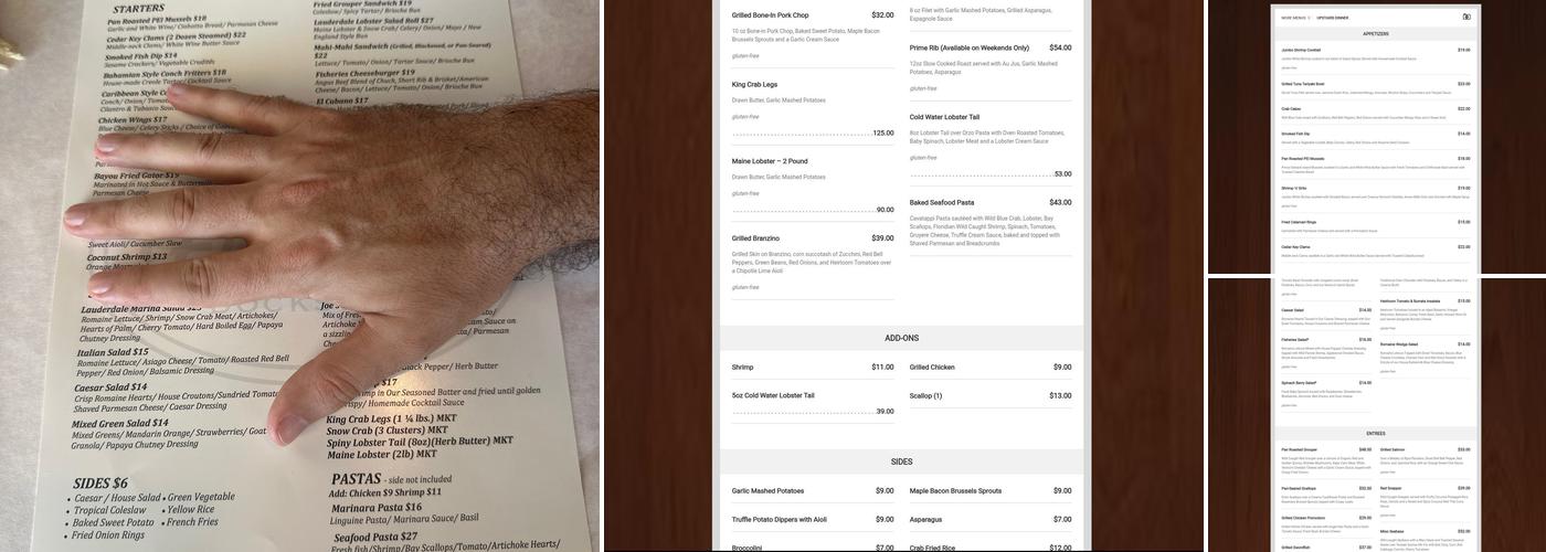 15th Street Fisheries Menu