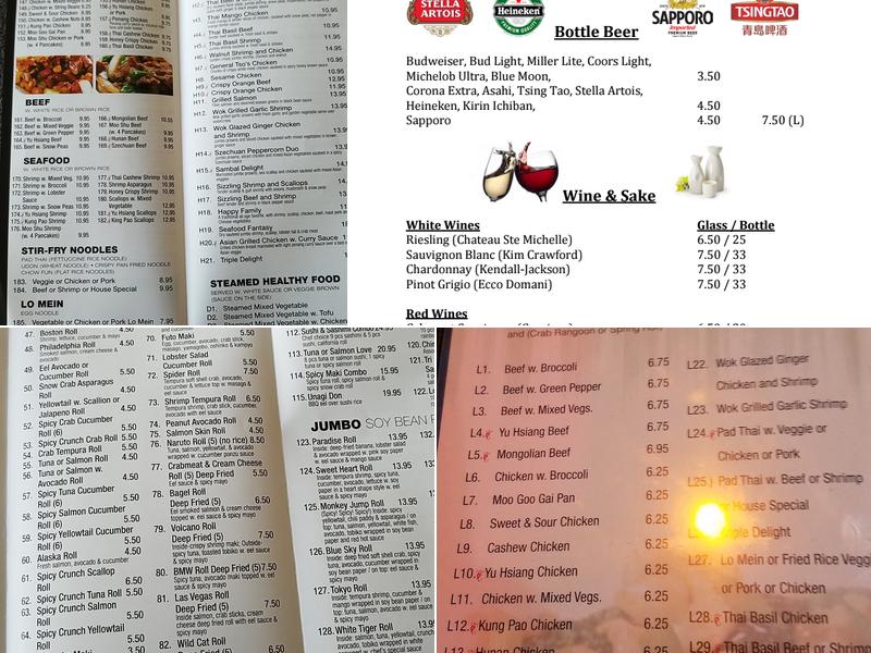 MIYABI Japanese & Asian Bistro Menu