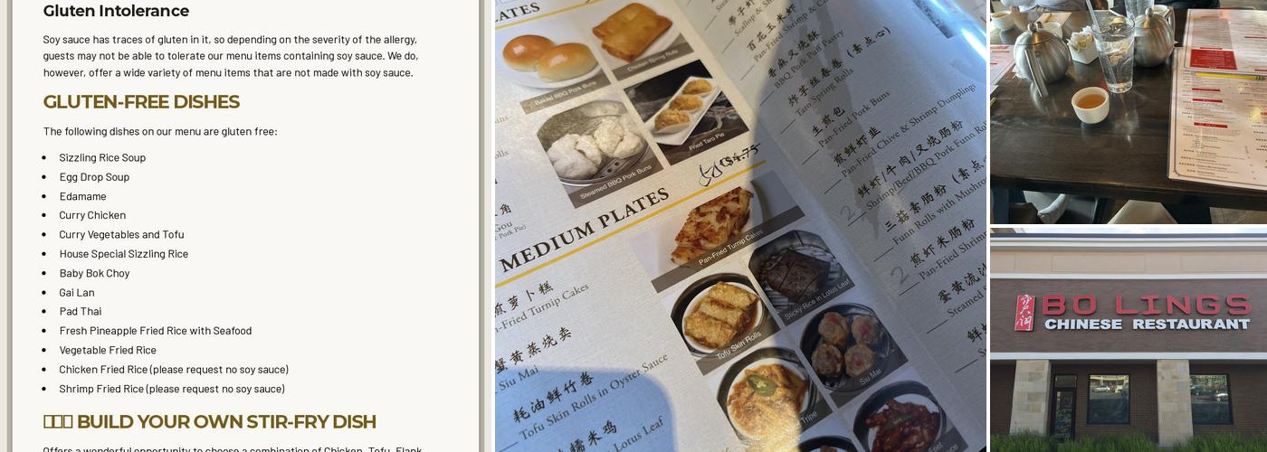 Bo Lings Menu