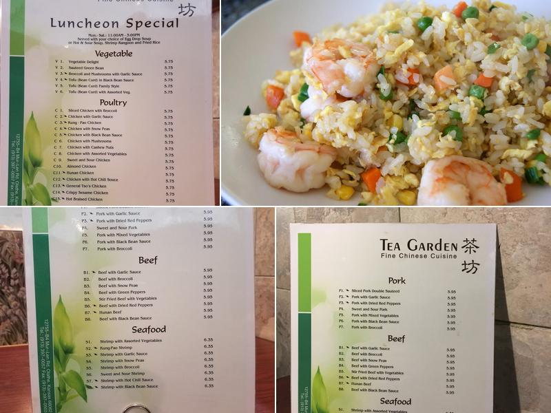 Tea Garden Menu