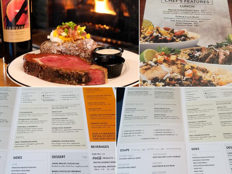 Firebirds Wood Fired Grill Menu