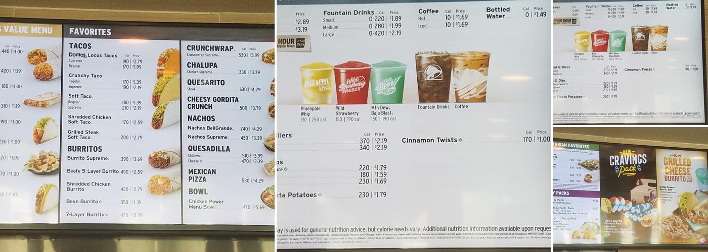 Taco Bell Menu