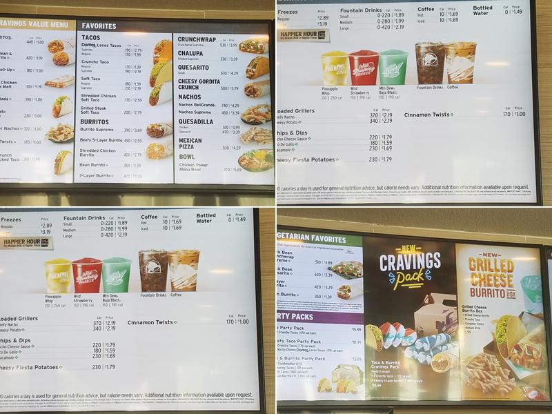 Taco Bell Menu