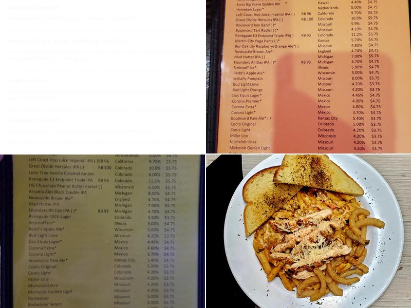 The Brew Top Pub and Patio Menu