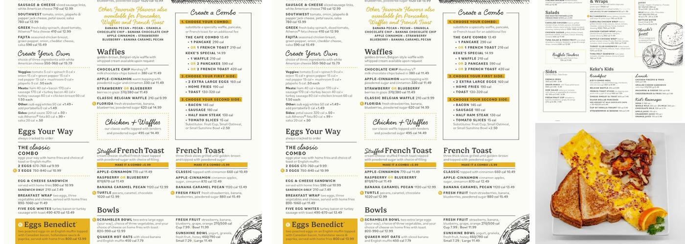 Keke's Breakfast Cafe Menu