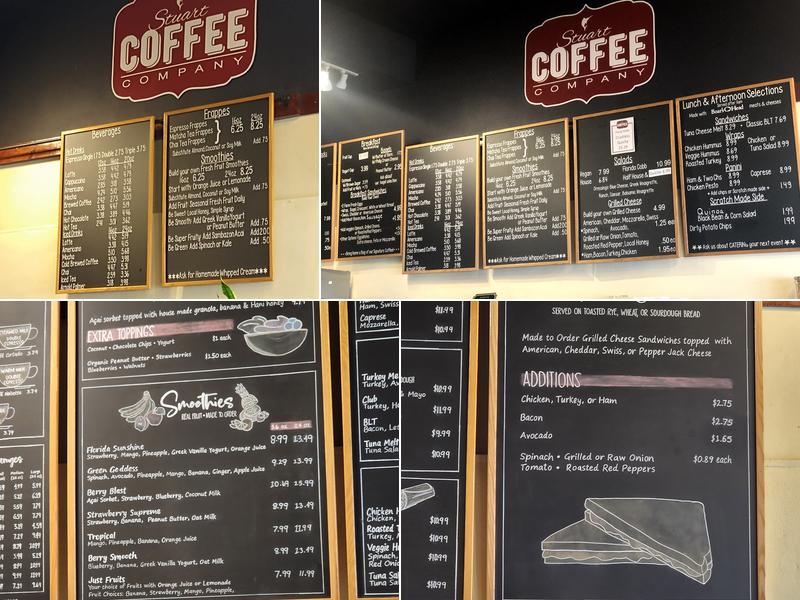 Stuart Coffee Company Menu