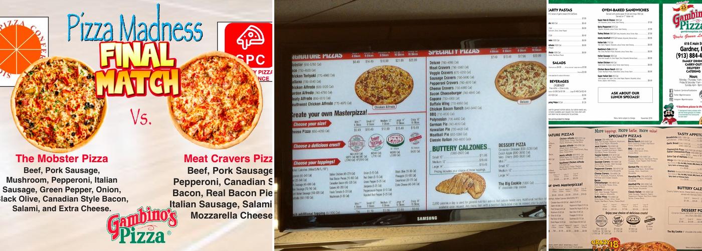 Gambino's Pizza Menu