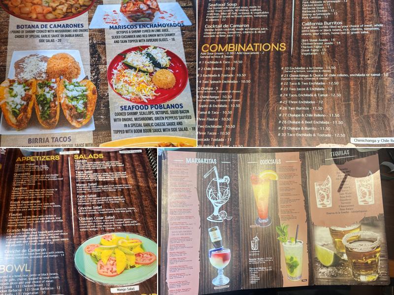 Casa Tequila Menu