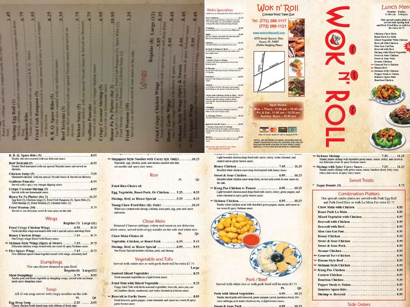 Wok & Roll Menu