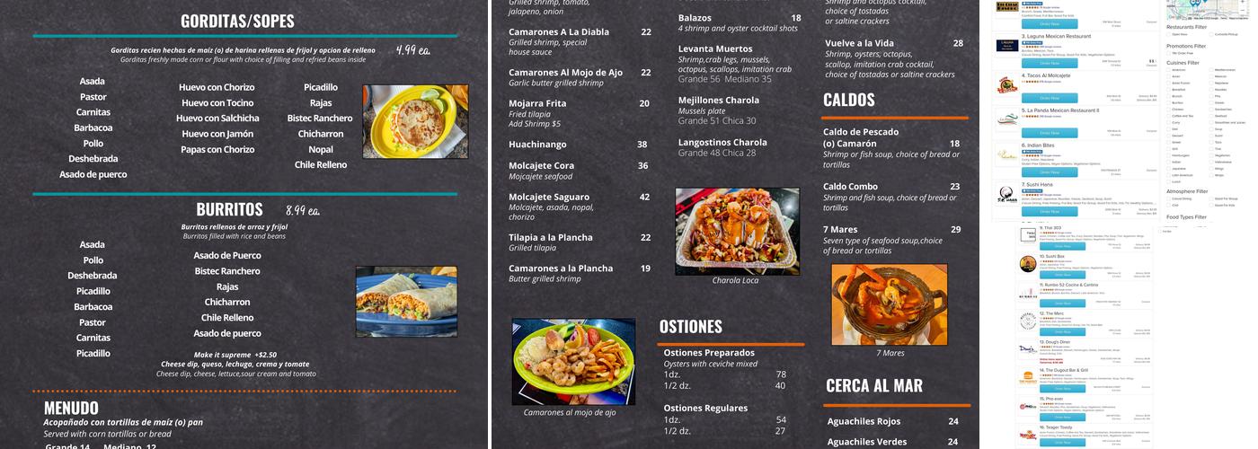 El Saguaro Mexican Grill Menu