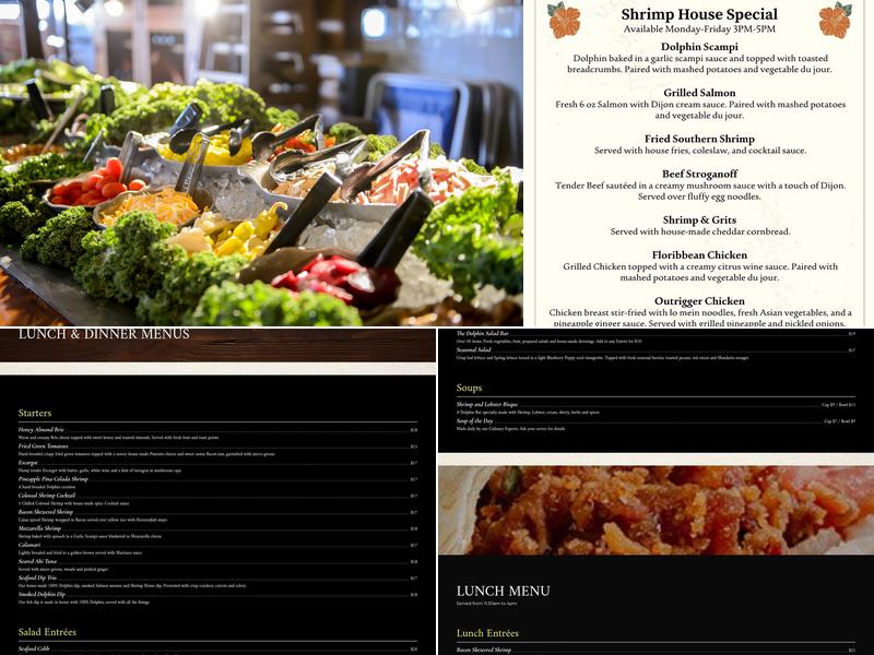 Dolphin Bar and Shrimp House Menu