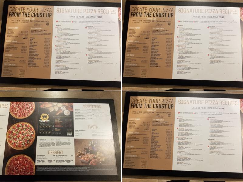 Pizza Hut Menu