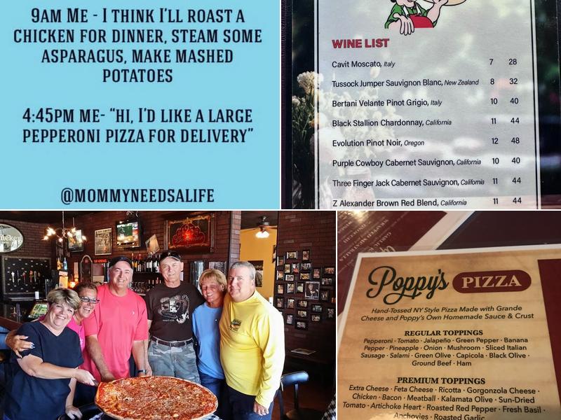 Poppy's Pizza Menu