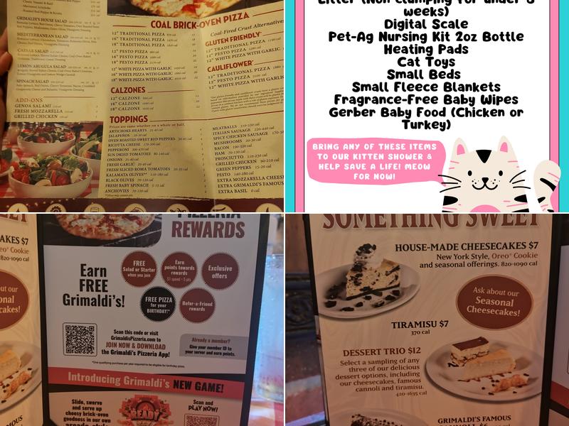 Grimaldi's Pizzeria Menu