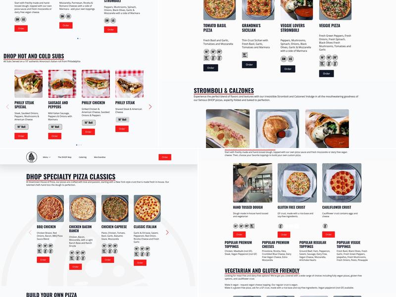 Downtown House of Pizza Menu