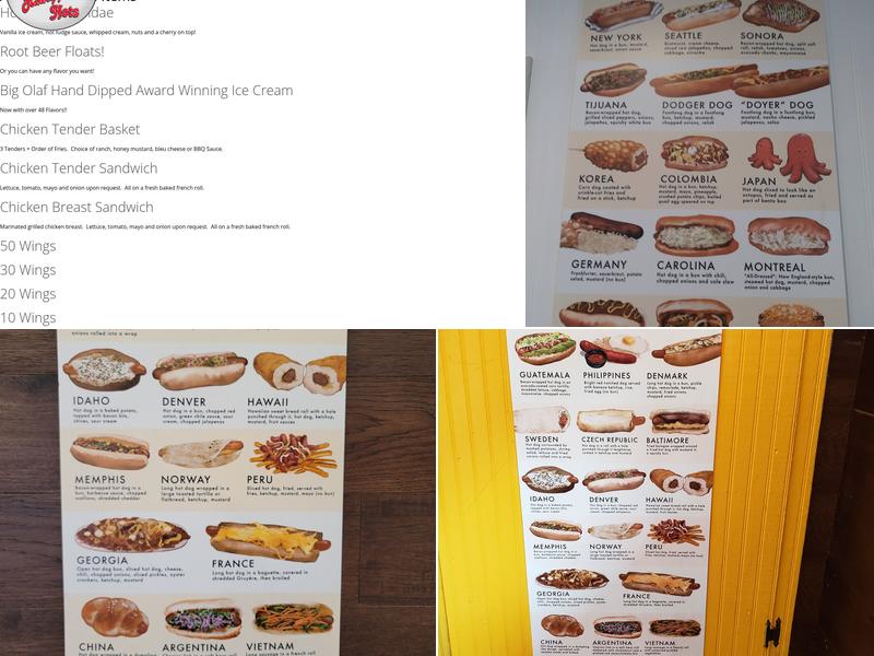 Schnapper's Hots Menu