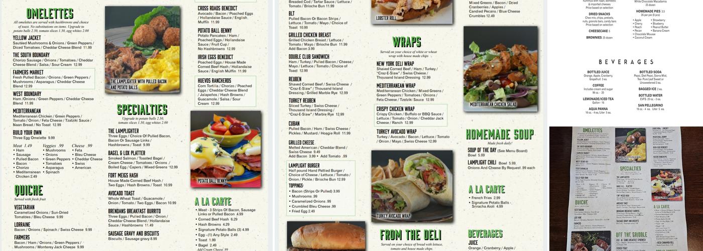 Extra Virgin-Lamplight Cafe & Bakery Menu