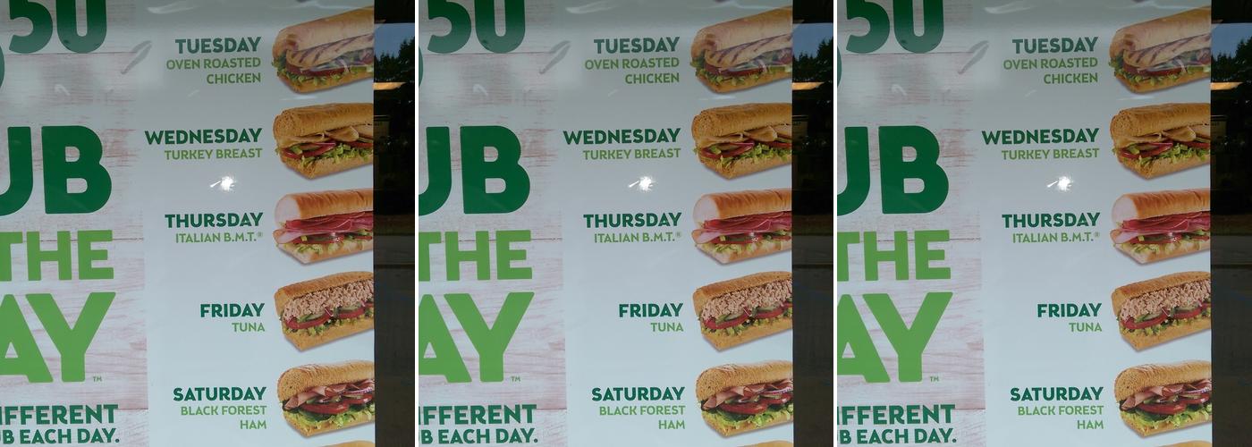 Subway Menu