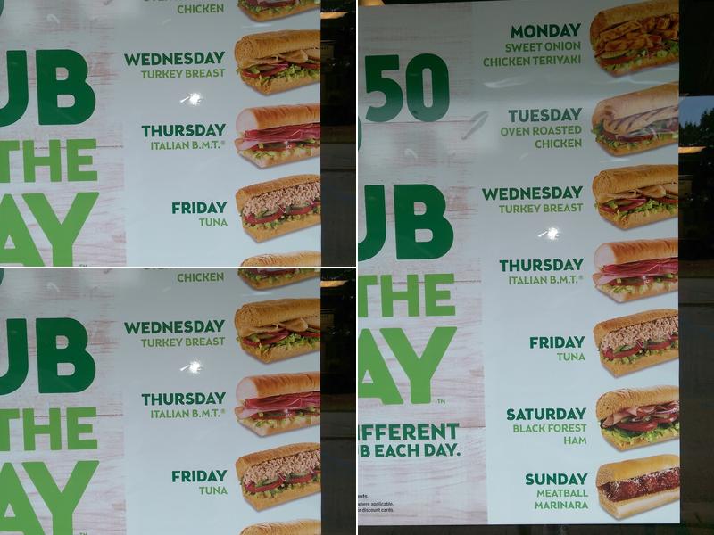 Subway Menu