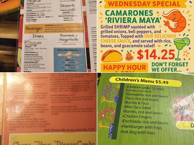 Riviera Maya Mexican Restaurant Menu