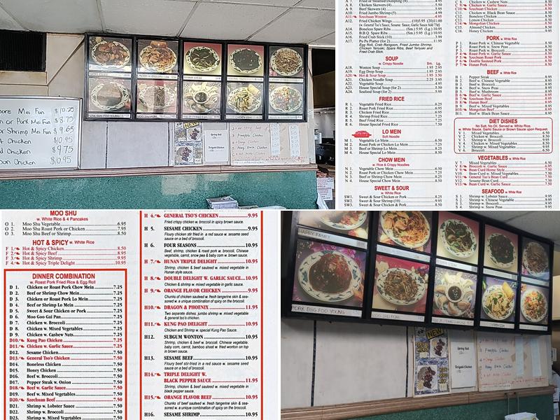 China King Menu