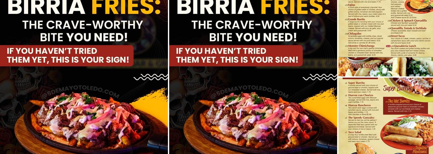 Cinco De Mayo Menu