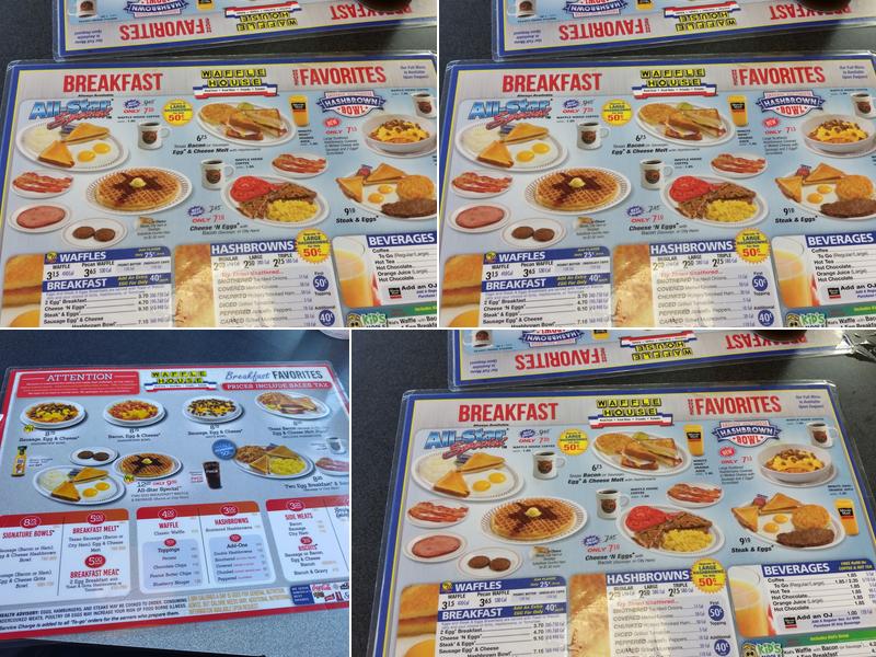 Waffle House Menu