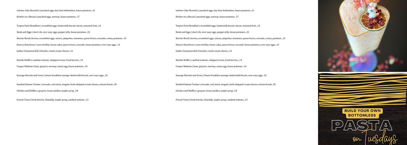 Gather Menu