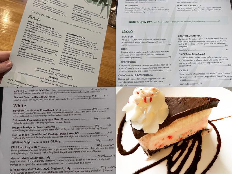 McGregor Cafe Menu