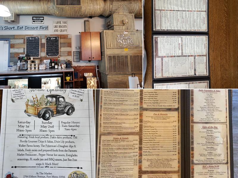 Farmer's Market Restaurant Menu