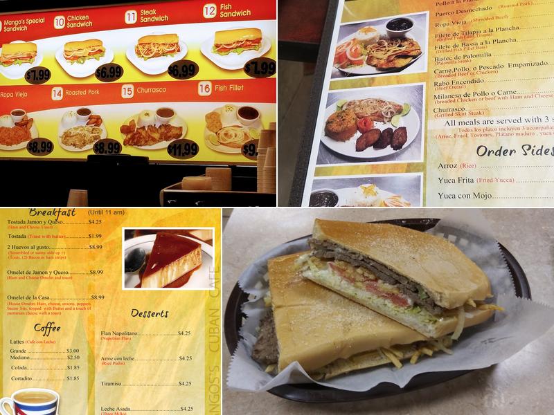 Mango's Cuban Cafe Menu