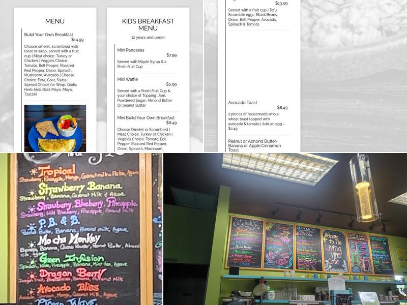 Living Vine Organic Cafe Menu