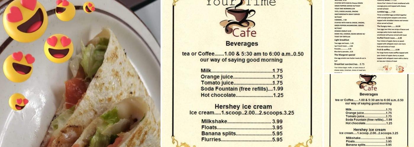 Your time cafe Menu