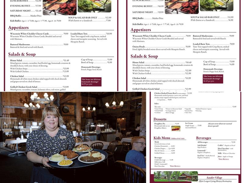 Barn Restaurant Menu
